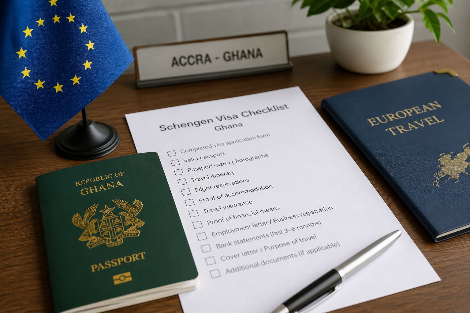 Schengen Visa from Ghana: Document Checklist for First-Timers