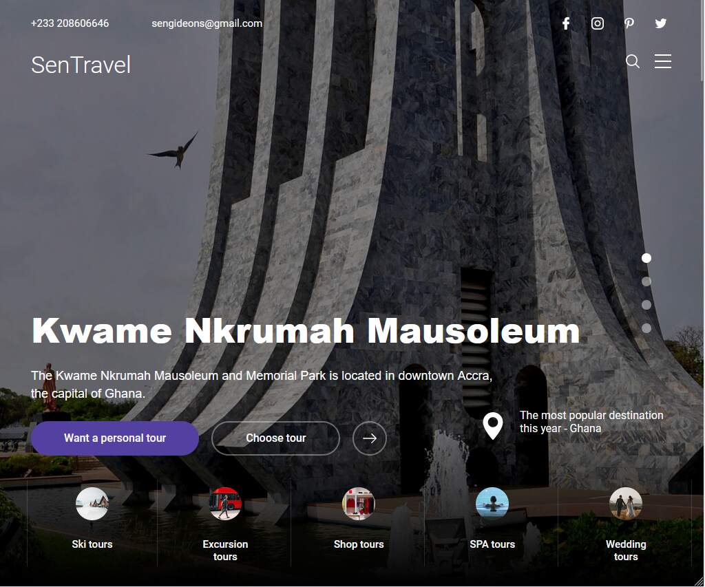 Tour and Travel Agency Website