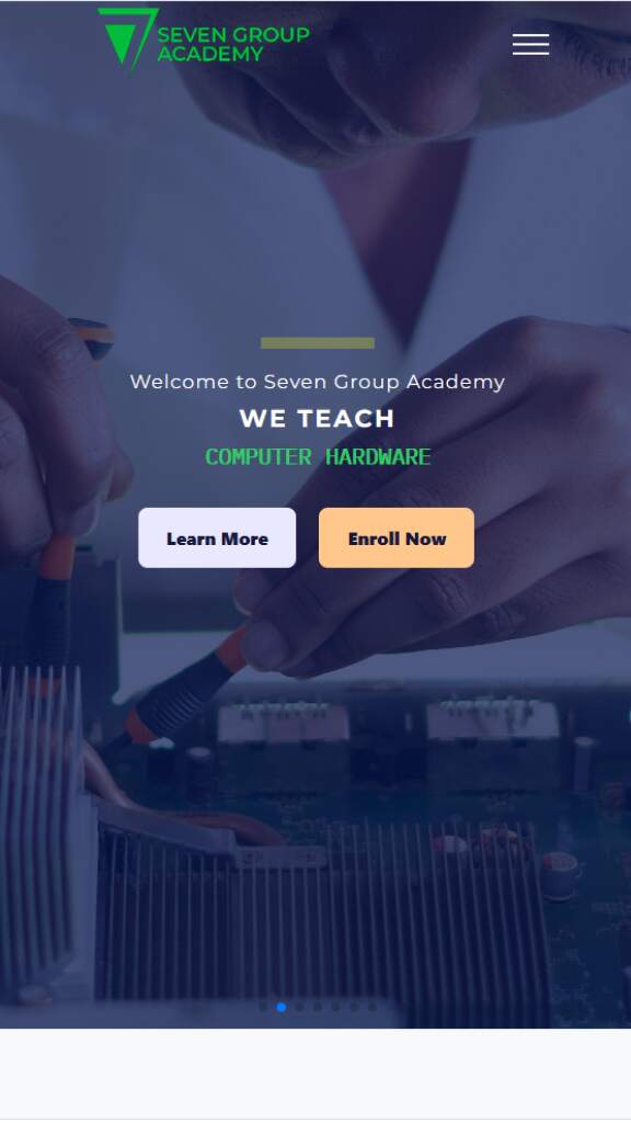 Seven Group Academy – IT Professional Training Website