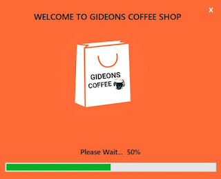 Coffee Shop Management System Loading Page