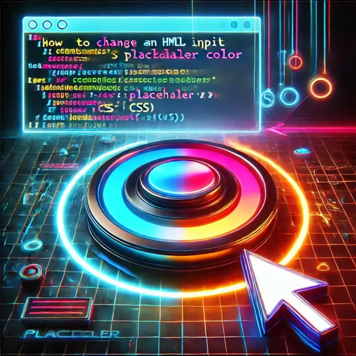 How to Change an HTML Input’s Placeholder Color with CSS