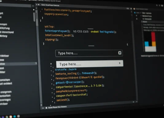 How to Change an HTML Input’s Placeholder Color with CSS A close-up of a modern laptop screen displaying a sleek code editor