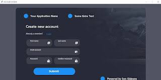 Python Tkinter Modern GUI login and sign up form