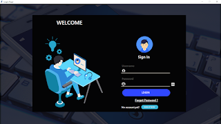 Python Tkinter Modern Professional Login Page GUI