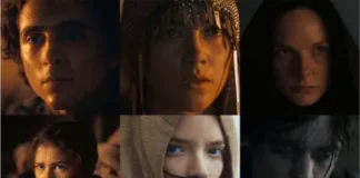 Dune: Messiah cast including Timothée Chalamet, Zendaya, and Florence Pugh in character