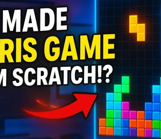 Tetris Game Built with Python from Scratch (Pygame Beginner Tutorial) I Built Tetris in Python from Scratch in 1 Hour