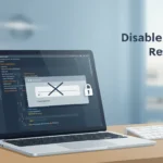 modern blog thumbnail showing a laptop screen displaying HTML and CSS code with a textarea element on a webpage