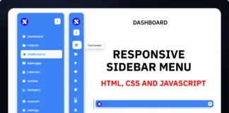 How to Build a Responsive Sidebar Menu with HTML, CSS, and JavaScript Responsive Sidebar Menu built with HTML CSS AND JAVASCRIPT
