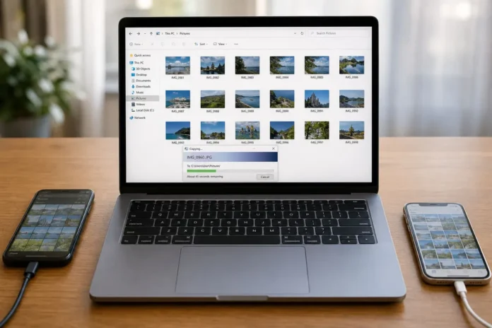 How to Transfer Photos from Phone to Laptop (Android & iPhone)